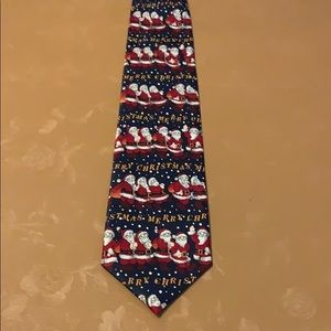 Christmas Holiday Santa tie necktie